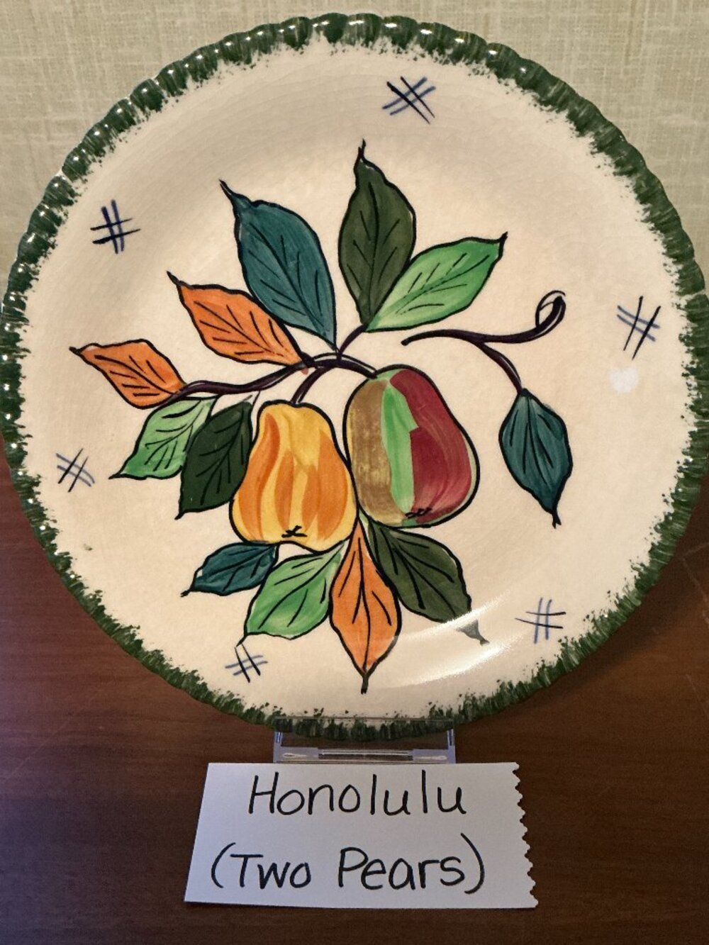Blue Ridge Southern Pottery Honolulu (Two Pears)